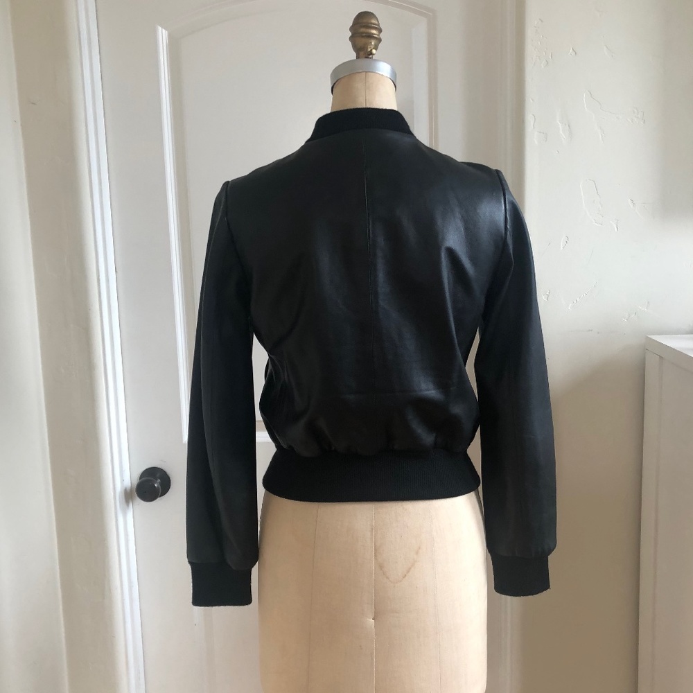 Kate Spade Leather Bomber Jacket - Picture 5 of 5